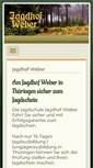 Mobile Screenshot of jagdhof-weber.de